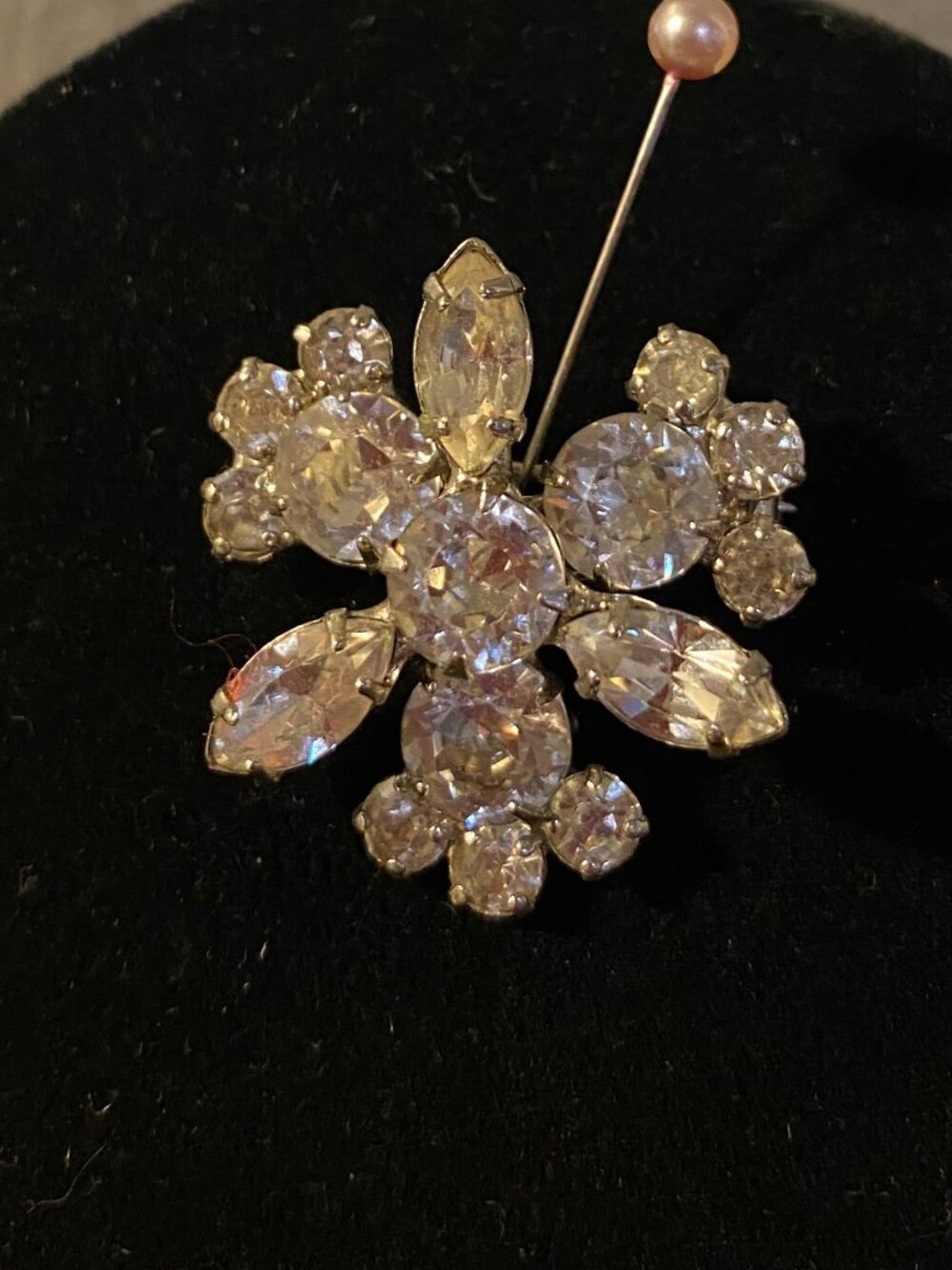 Kramer of New York rhinestone brooch
